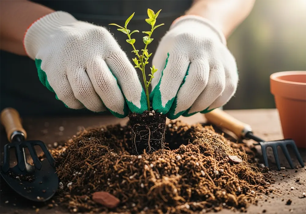 menanam bibit blueberry