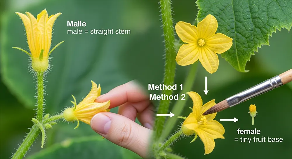 Hand Pollination Diagram