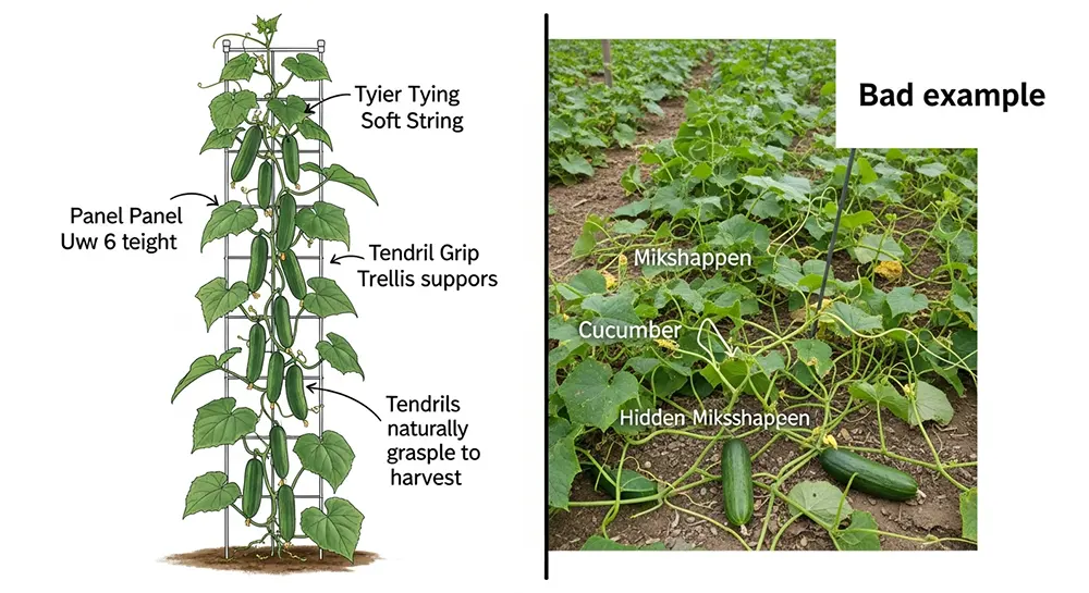 Trellising Cucumbers