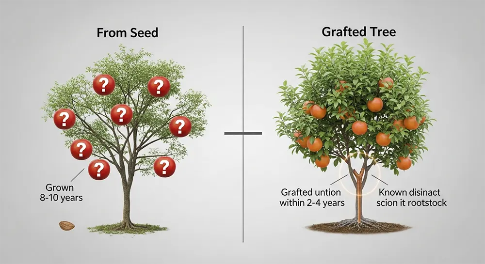 Grafting vs. Seed Growth