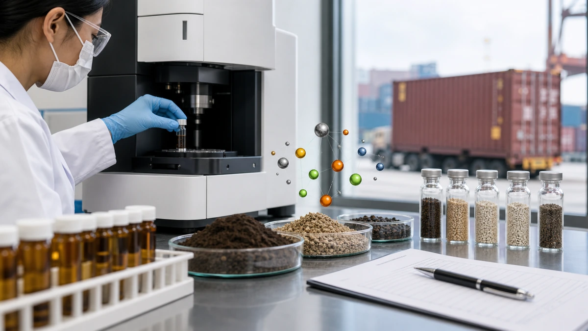 Composite sampling from organic fertilizer bags with sealed retained samples for retesting
