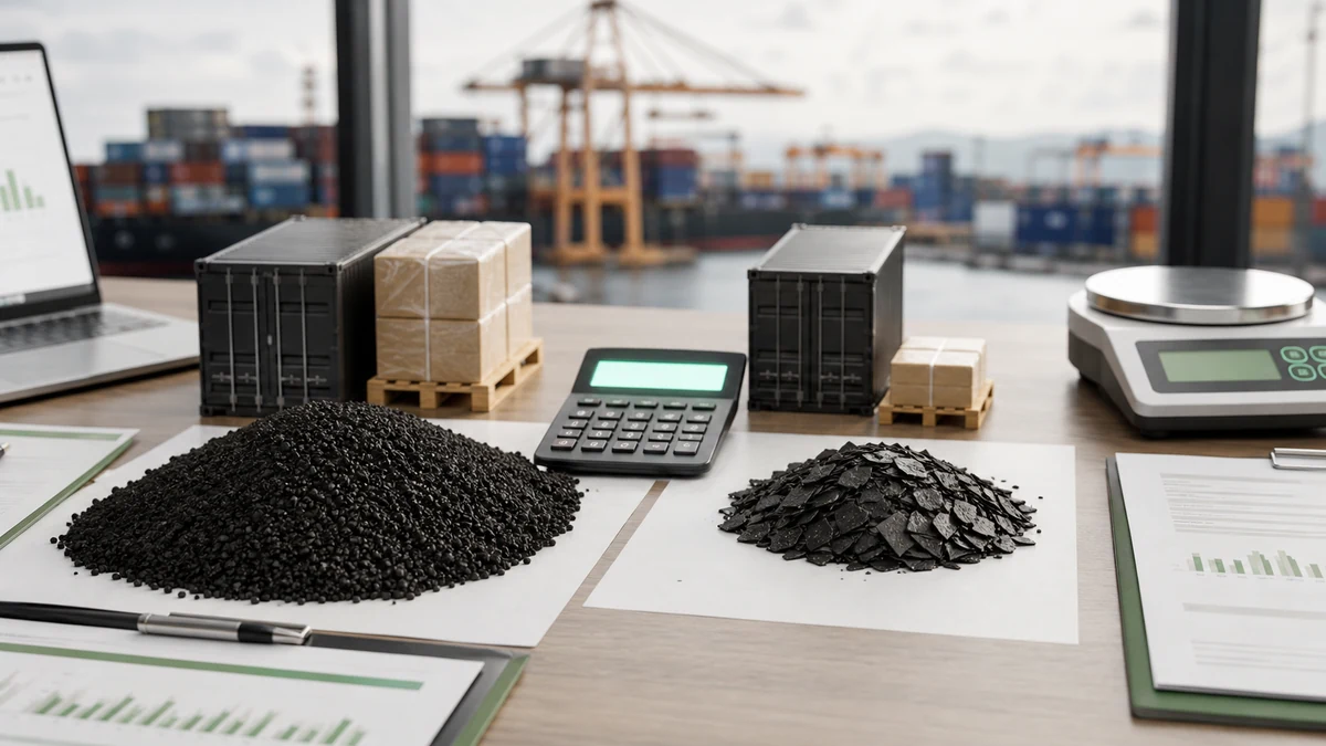 Fertilizer procurement desk comparing humate grades by active humic content and landed cost