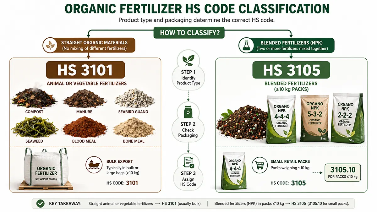 ORGANIC FERTILIZER HS CODE CLASSIFICATION
