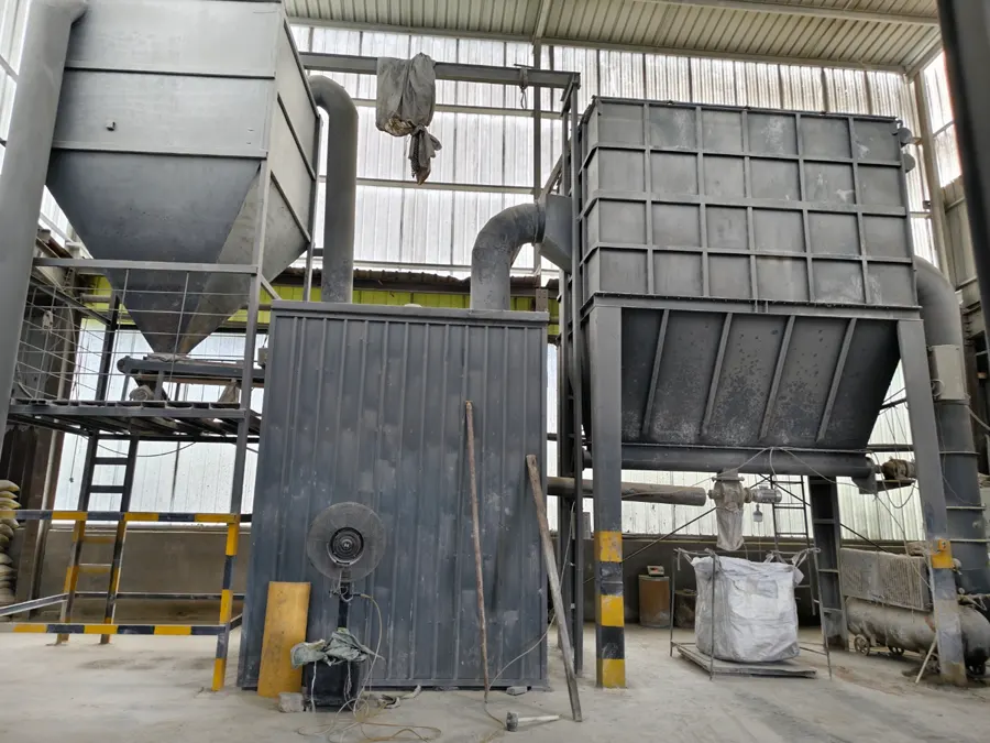 Ultrafine milling plant where fossilized seabird guano rock is ground to 2,500, 5,000 and 6,000 mesh powder